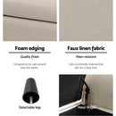 Evreaux Arm Storage Ottoman - Taupe