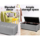 Storage Ottoman - Light Grey