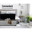 Storage Ottoman - Light Grey