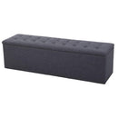 Relans Storage Large Ottoman - Dark Grey