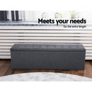 Relans Storage Large Ottoman - Dark Grey