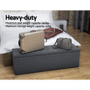 Relans Storage Large Ottoman - Dark Grey