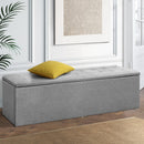Relans Storage Large Ottoman  - Light Grey