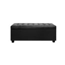 Storage Ottoman - PU Black