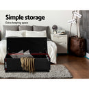 Storage Ottoman - PU Black