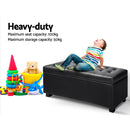 Storage Ottoman - PU Black