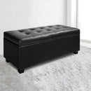 Storage Ottoman - PU Black