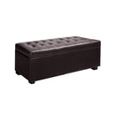 Storage Ottoman - PU Brown