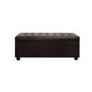 Storage Ottoman - PU Brown