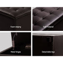 Storage Ottoman - PU Brown