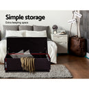 Storage Ottoman - PU Brown