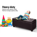 Storage Ottoman - PU Brown