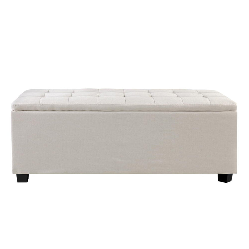Hurley Storage Ottoman - Beige