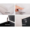 Hurley Storage Ottoman - Beige