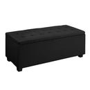 Hurley Storage Ottoman - Black