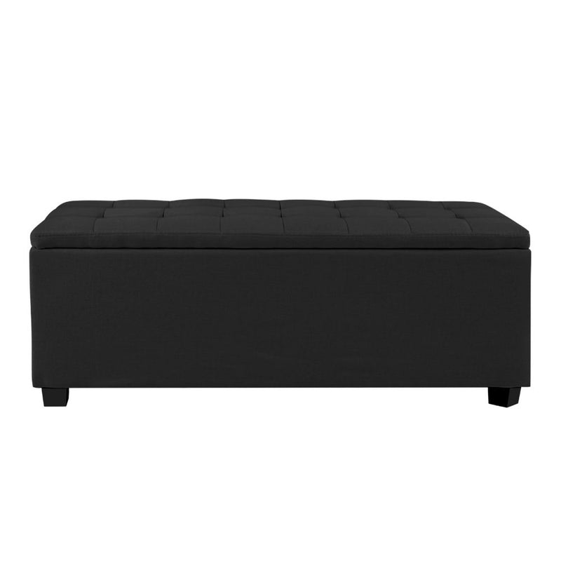 Hurley Storage Ottoman - Black