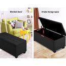 Hurley Storage Ottoman - Black