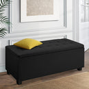 Hurley Storage Ottoman - Black
