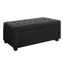 Hurley Storage Ottoman - Charcoal