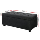 Hurley Storage Ottoman - Charcoal
