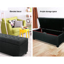 Hurley Storage Ottoman - Charcoal
