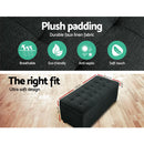 Hurley Storage Ottoman - Charcoal