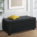 Hurley Storage Ottoman - Charcoal