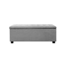 Hurley Storage Ottoman - Light Grey