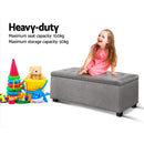 Hurley Storage Ottoman - Light Grey