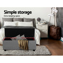 Hurley Storage Ottoman - Light Grey