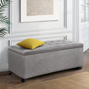 Hurley Storage Ottoman - Light Grey