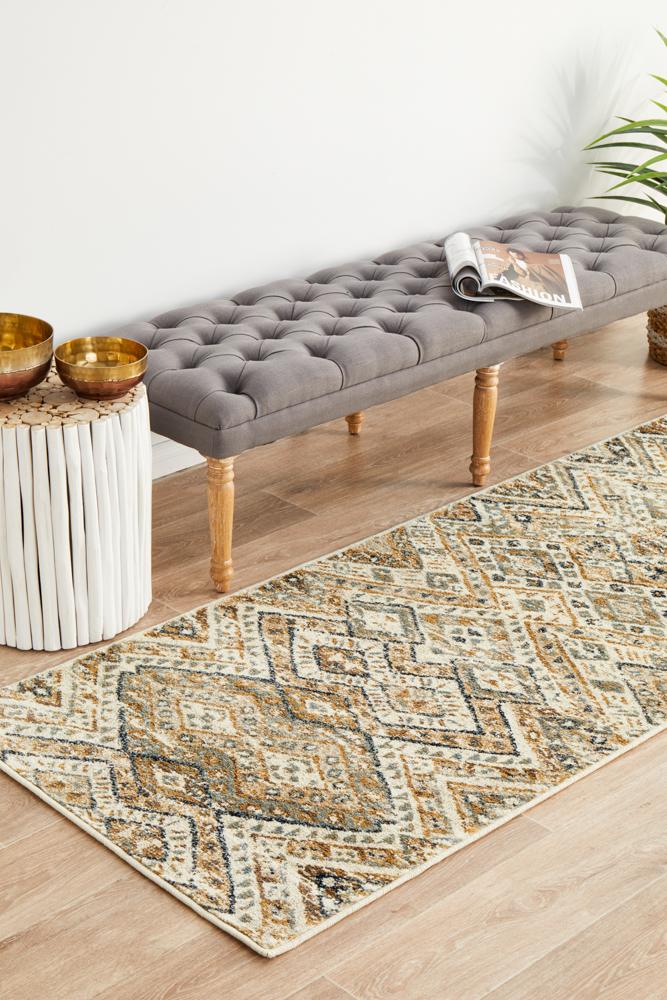 Cambridge Mayfair Tribe Bone Runner Rug.