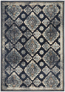 Cambridge Mayfair Timeline Navy Rug.