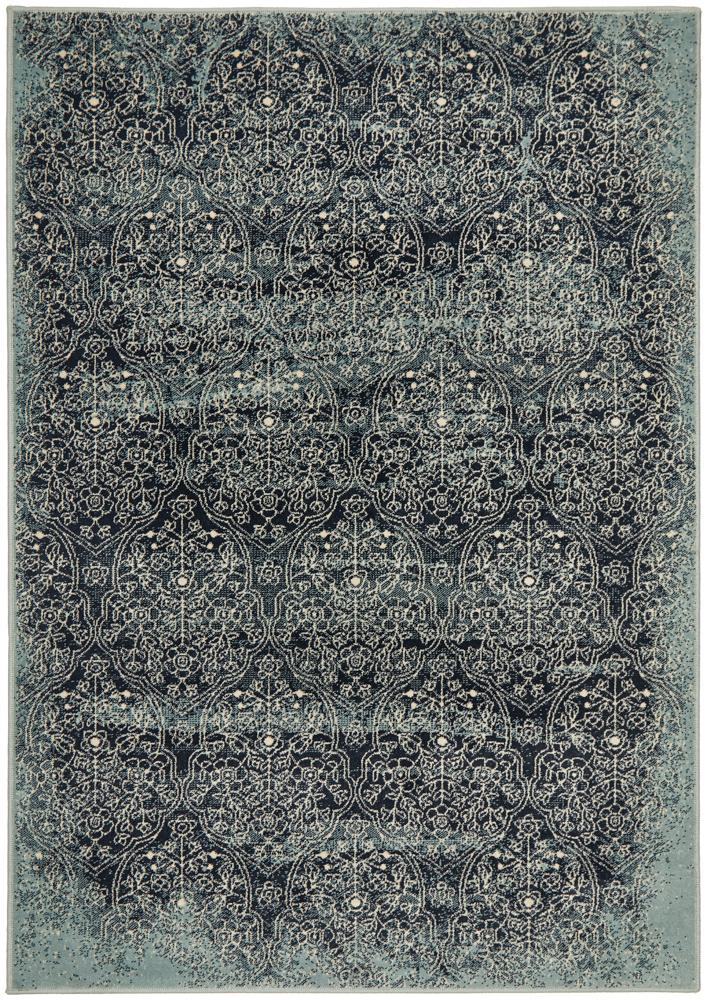 Cambridge Mayfair Edge Denim Rug.