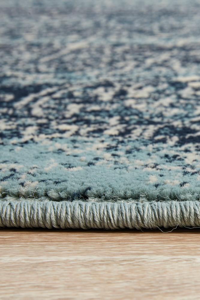 Cambridge Mayfair Edge Denim Rug.