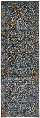Cambridge Mayfair Stem Navy Rug.