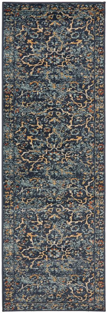 Cambridge Mayfair Stem Navy Rug.