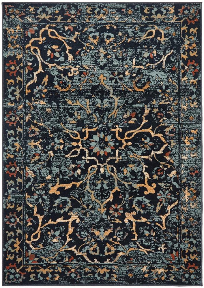 Cambridge Mayfair Stem Navy Rug.