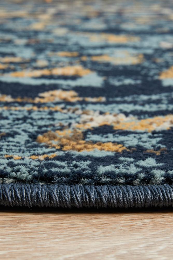 Cambridge Mayfair Stem Navy Rug.