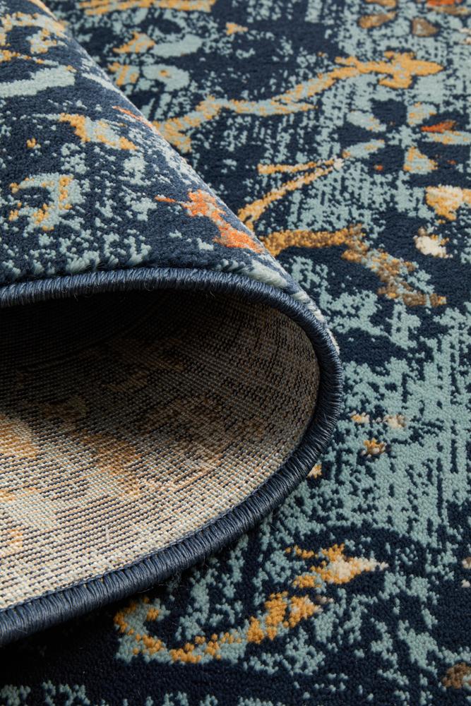 Cambridge Mayfair Stem Navy Rug.