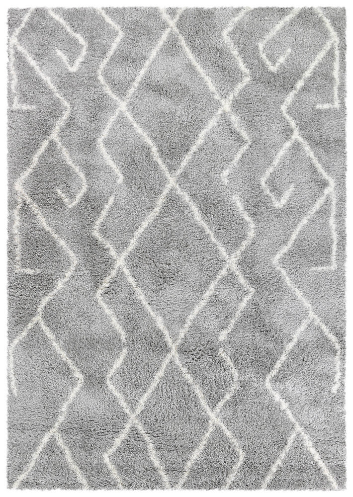 Palermo Shaggy Rug 0A432A Cream Grey.