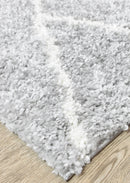 Palermo Shaggy Rug 0A432A Cream Grey.