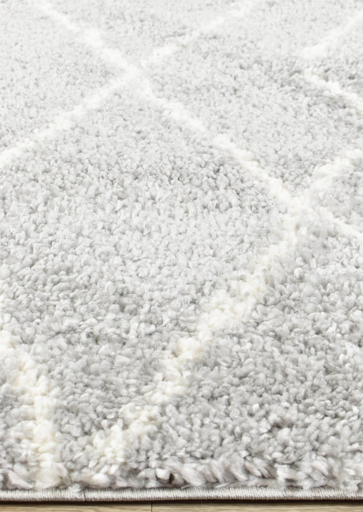 Palermo Shaggy Rug 0A432A Cream Grey.