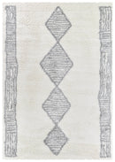 Palermo Shaggy Rug 0B461A Grey.