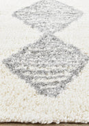 Palermo Shaggy Rug 0B461A Grey.