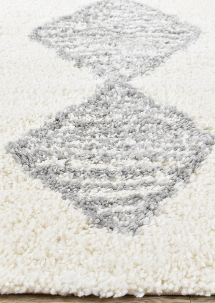 Palermo Shaggy Rug 0B461A Grey.