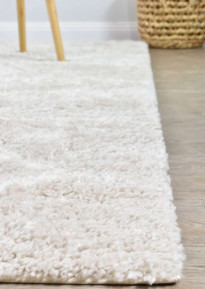 Palermo Shaggy Rug 0B482A Cream Beige.