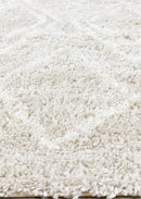 Palermo Shaggy Rug 0B482A Cream Beige.