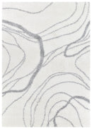 Palermo Shaggy Rug 0B483A Grey.