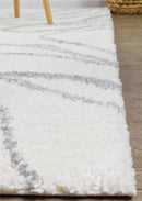 Palermo Shaggy Rug 0B483A Grey.